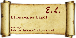 Ellenbogen Lipót névjegykártya